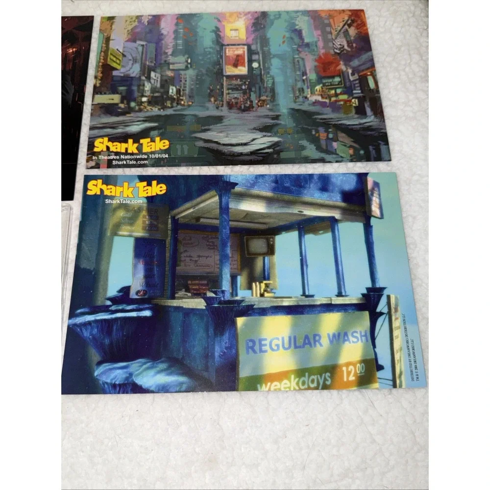 Shark Tale Shrek Vintage Movie Card Promo Promotional Set CD Sampler RARE‎